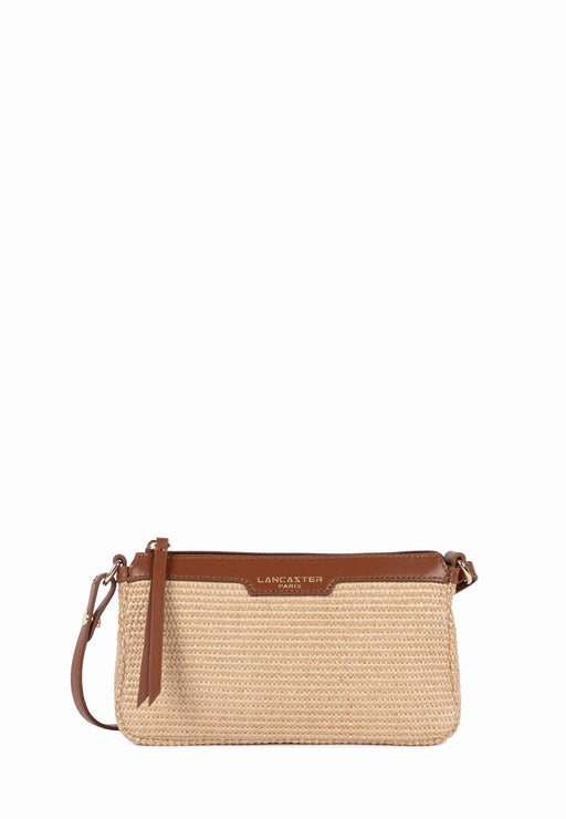Sac bandouliere Lancaster Mini osier 518-075 COGNAC