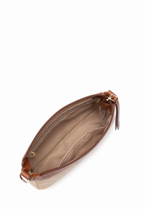 Sac bandouliere Lancaster Mini osier 518-075 COGNAC