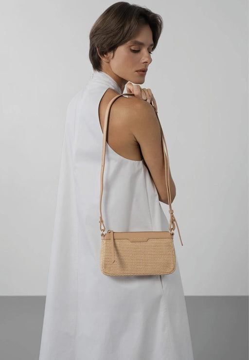 Sac bandouliere Lancaster Mini osier 518-075 NATUREL