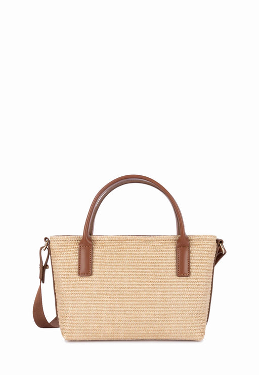 Sac bandouliere Lancaster Kba mariniere osier 518-078 COGNAC