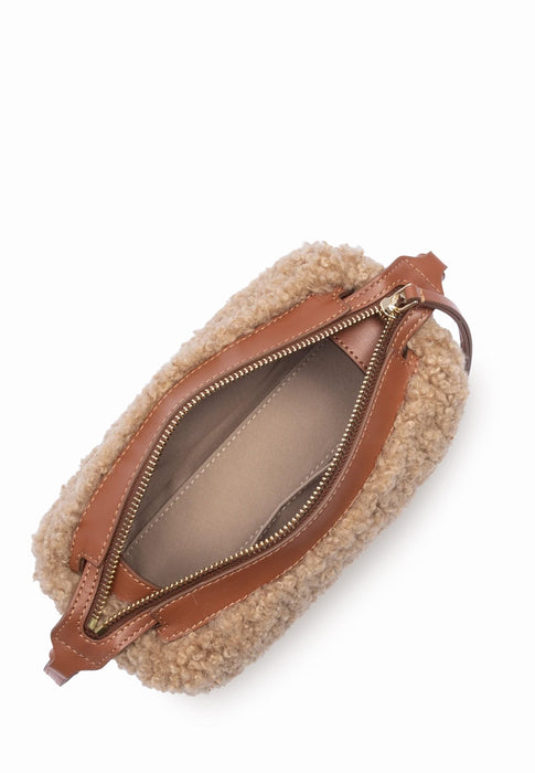 Sac bandouliere Lancaster Moumoute 518-085 COGNAC