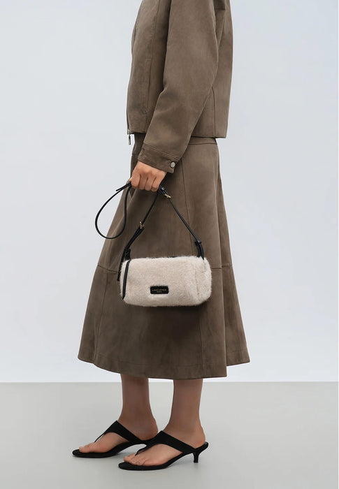 Sac bandouliere Lancaster Moumoute 518-085 ECRU NOIR