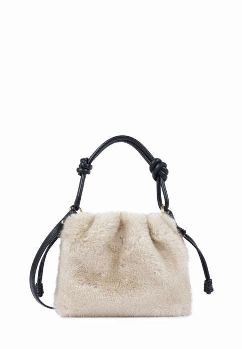 Sac bandouliere Lancaster Moumoute 518-087 ECRU NOIR