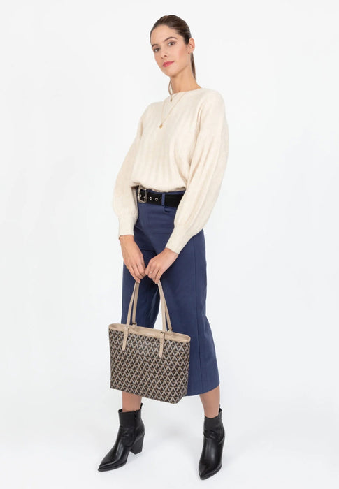 Sac cabas Lancaster Ikon 418-03 MARRON NUDE