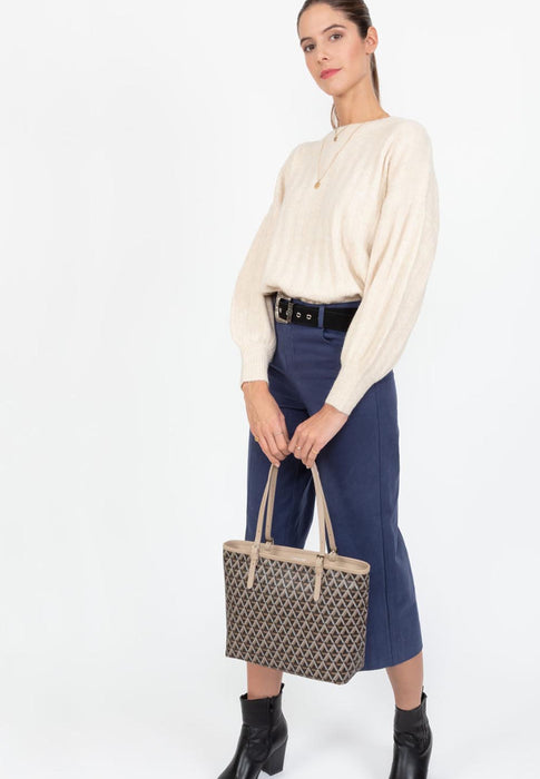 Sac cabas Lancaster Ikon 418-03 MARRON NUDE