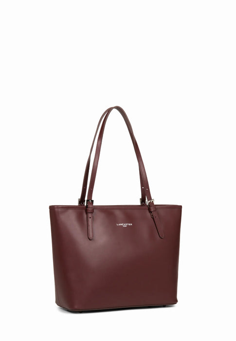 Sac cabas Lancaster Smooth 437-07 BORDEAUX