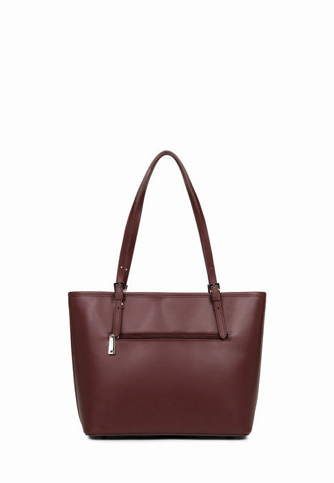 Sac cabas Lancaster Smooth 437-07 BORDEAUX