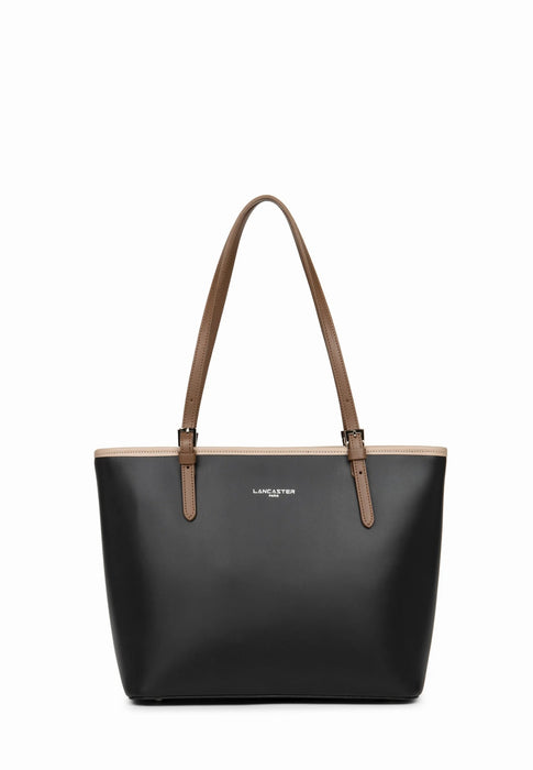 Sac cabas Lancaster Smooth 437-07 NOIR NUVI