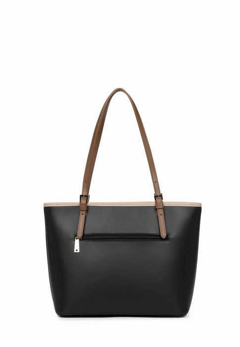 Sac cabas Lancaster Smooth 437-07 NOIR NUVI