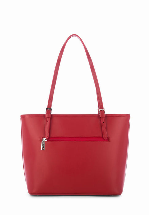 Sac cabas Lancaster Smooth 437-07 ROUGE