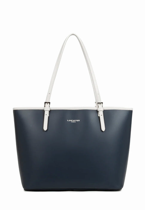Sac cabas Lancaster Smooth 437-08 BLEUF ECRU