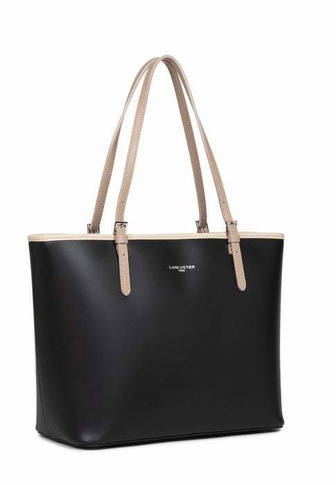 Sac cabas Lancaster Smooth 437-08 NOIR NCNF