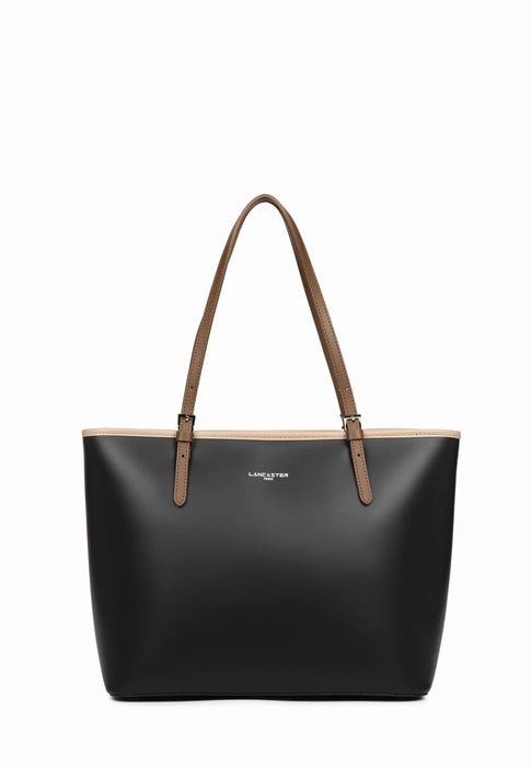 Sac cabas Lancaster Smooth 437-08 NOIR NUVI