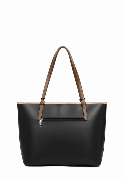 Sac cabas Lancaster Smooth 437-08 NOIR NUVI