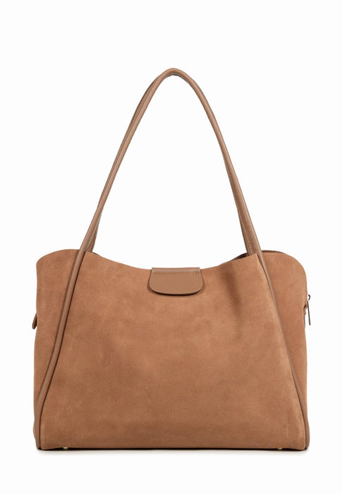 Sac cabas Lancaster Suede ida 470-102 MOKA