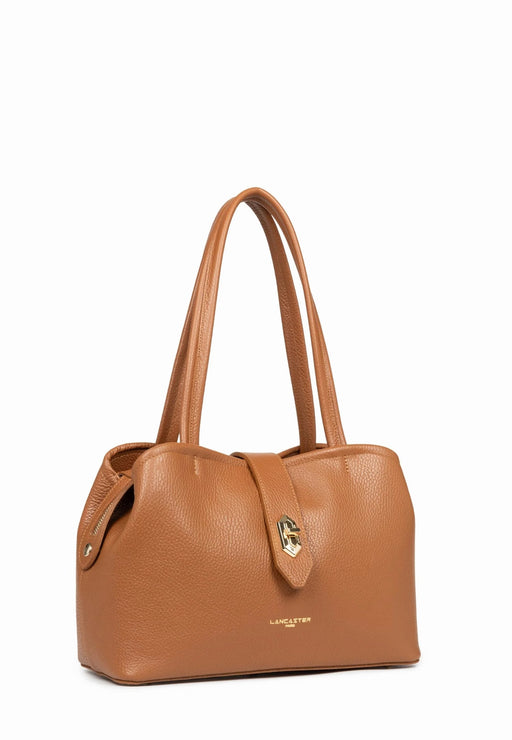 Lancaster Sac cabas Top double CAMEL IN OR