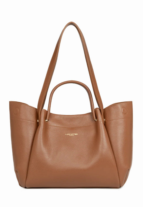 Sac cabas Lancaster Foulonne double louisa 470-90 CAMEL IN OR
