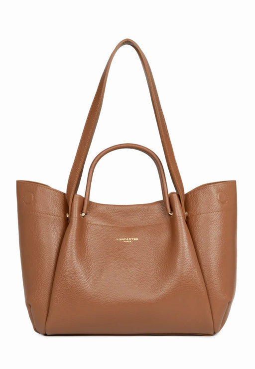 Sac cabas Lancaster Foulonne double louisa 470-90 CAMEL IN OR