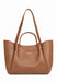 Sac cabas Lancaster Foulonne double louisa 470-90 CAMEL IN OR