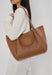 Sac cabas Lancaster Foulonne double louisa 470-90 CAMEL IN OR