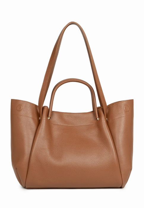 Sac cabas Lancaster Foulonne double louisa 470-90 CAMEL IN OR