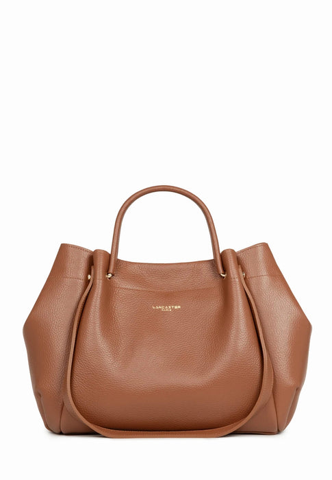 Sac cabas Lancaster Foulonne double louisa 470-90 CAMEL IN OR