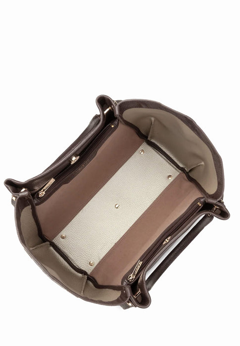 Sac cabas Lancaster Foulonne double louisa 470-90 MARRON OP