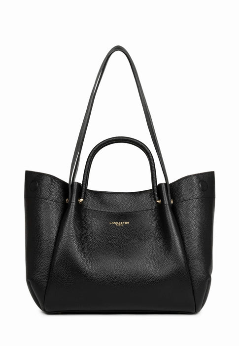 Sac cabas Lancaster Foulonne double louisa 470-90 NOIR IN NU