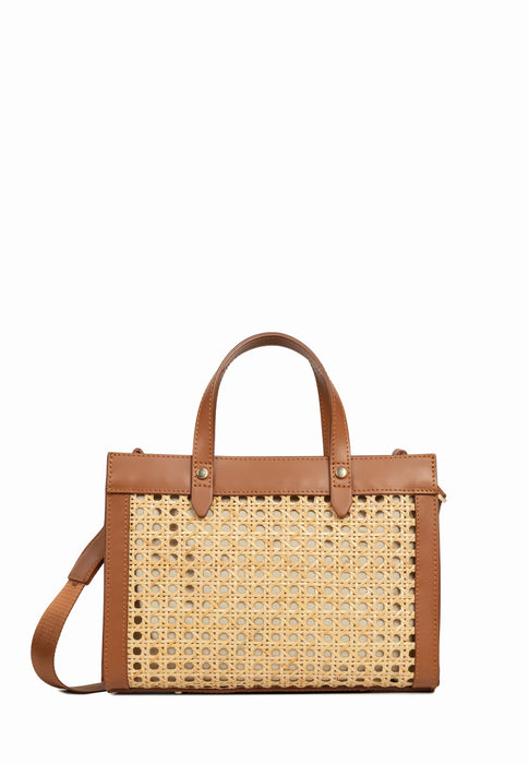 Lancaster Sac cabas Cannage rotin 480-114 Camel CAMEL