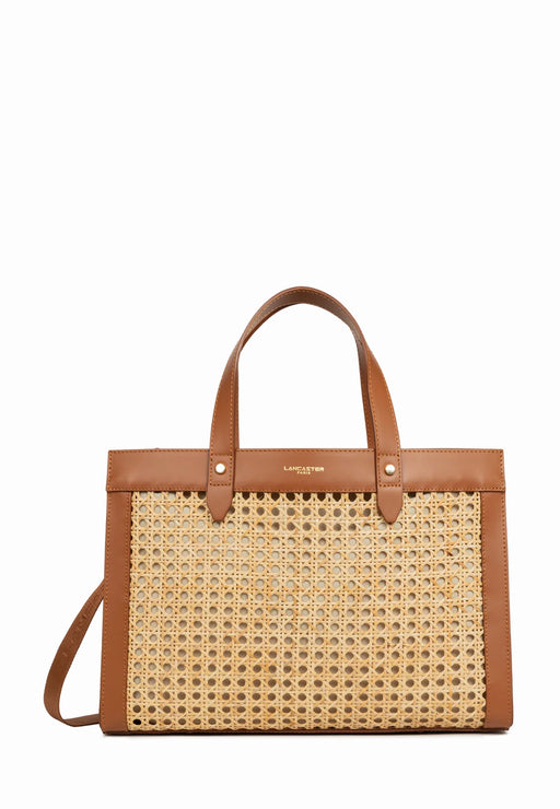Sac cabas Lancaster Cannage rotin 480-115 CAMEL