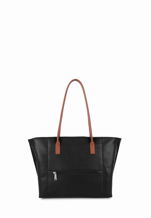 Lancaster Sac cabas Maya NOIR GRCO