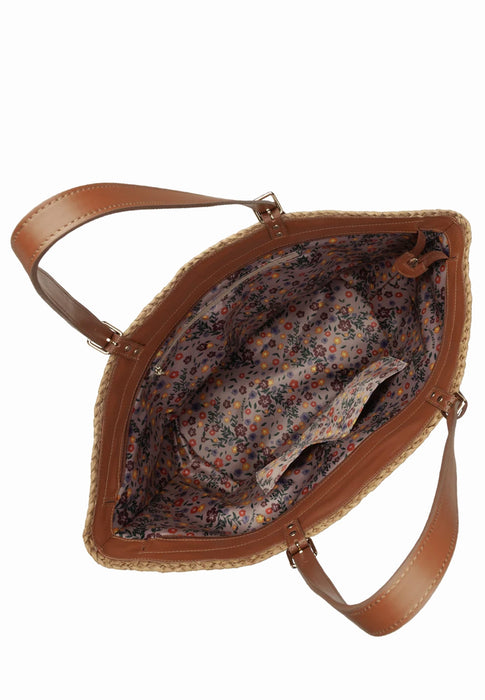 Sac cabas Lancaster Le panier 518-081 COGNAC