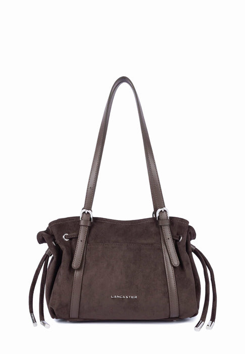 Sac cabas Lancaster Velvet emma 518-096 MARRON