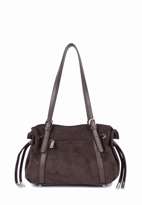 Sac cabas Lancaster Velvet emma 518-096 MARRON