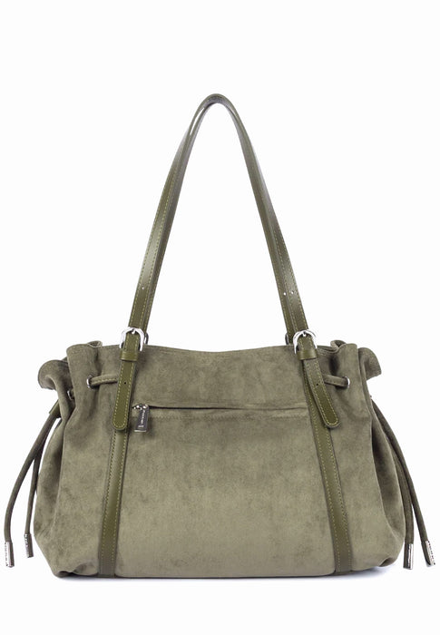 Sac cabas Lancaster Velvet emma 518-097 KAKIFONCE