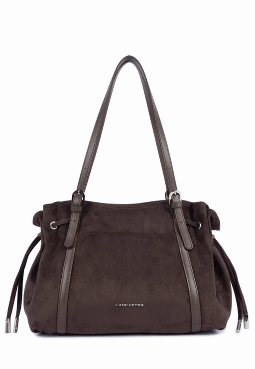 Sac cabas Lancaster Velvet emma 518-097 MARRON