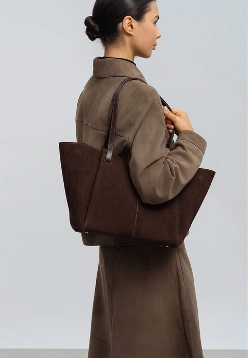 Sac cabas Lancaster Suede 530-58 MARRON