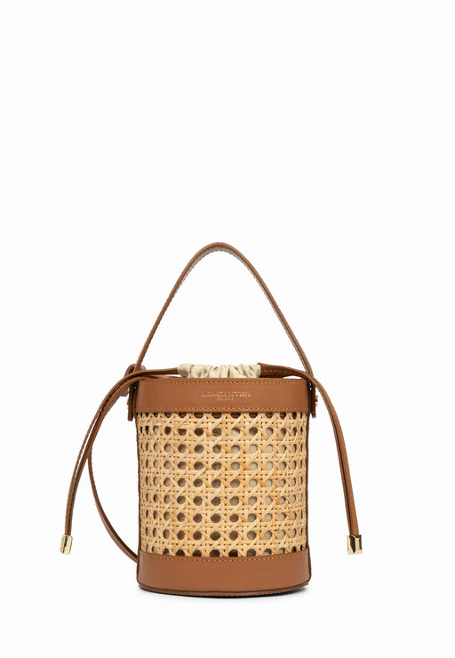 Sac sceau Lancaster Cannage rotin 480-110 CAMEL