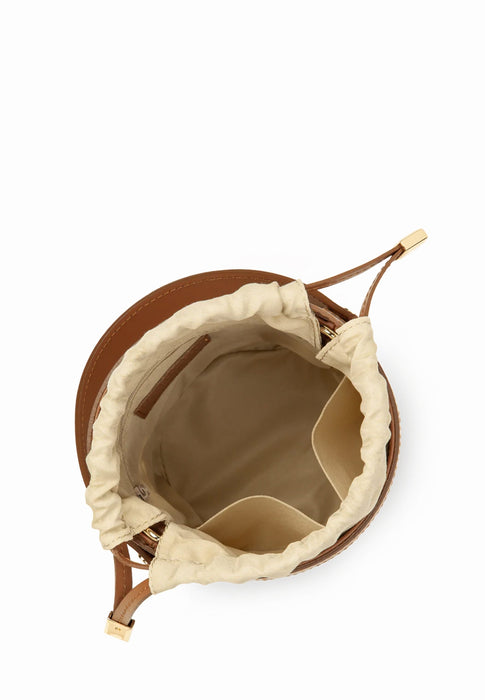 Sac sceau Lancaster Cannage rotin 480-110 CAMEL