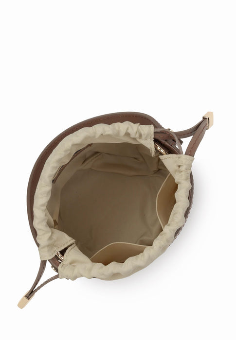 Sac Lancaster Cannage rotin Marron MARRON