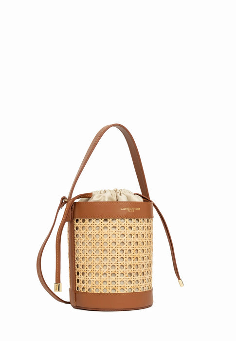 Sac sceau Lancaster Cannage rotin 480-113 CAMEL