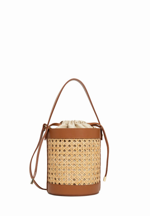 Sac sceau Lancaster Cannage rotin 480-113 CAMEL