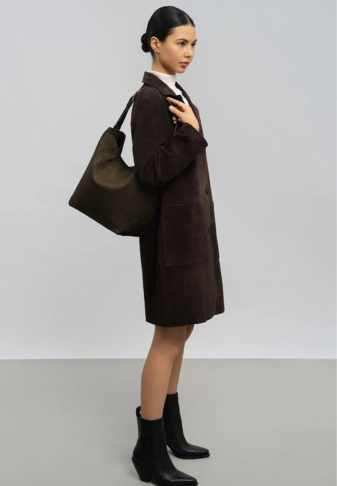 Sac sceau Lancaster Suede 530-57 KAKI
