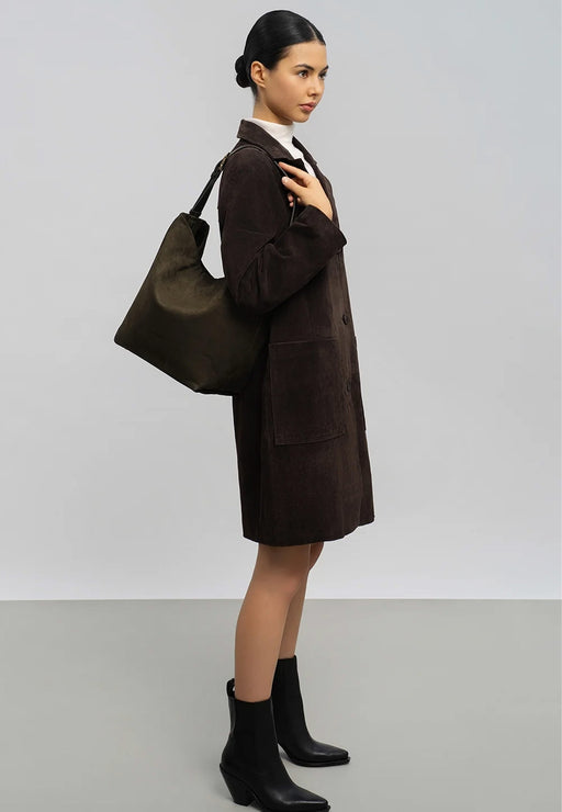 Sac sceau Lancaster Suede 530-57 KAKI