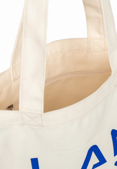 Sac Lancaster Tote bag 3 lines Tote-06 BEIGE