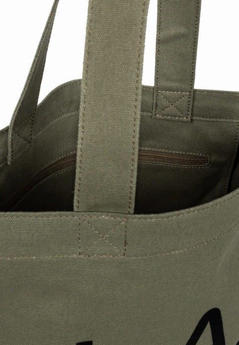 Sac Lancaster Tote bag 3 lines Tote-06 KAKI