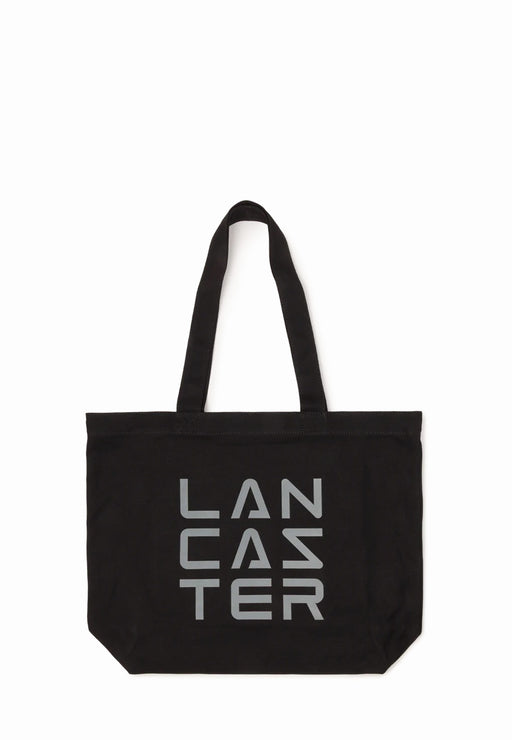 Tote bag Lancaster Tote bag 3 lines Tote-06 NOIR