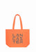 Sac Lancaster Tote bag 3 lines Tote-06 ORANGE