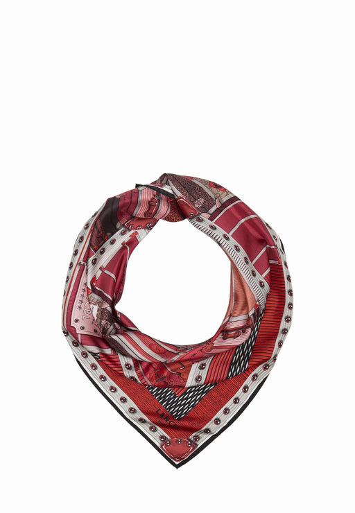 Carre de soie Lancel Motif grand hotel A14339 H9 NEW ROUGE