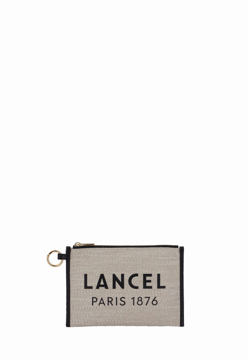 Lancel Pochette Caba jute A12354 8A NATUR NOIR